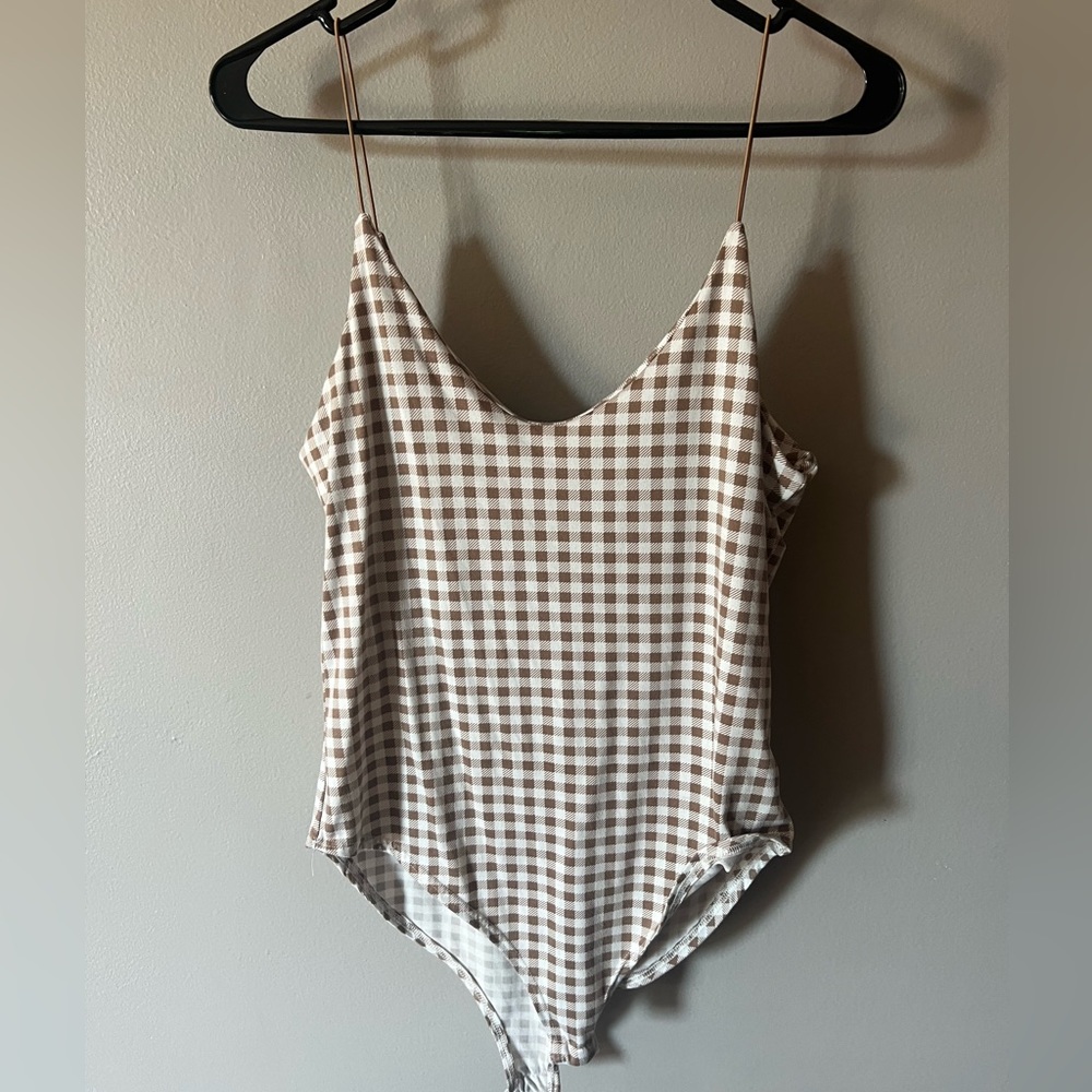 Women’s checkered body suit